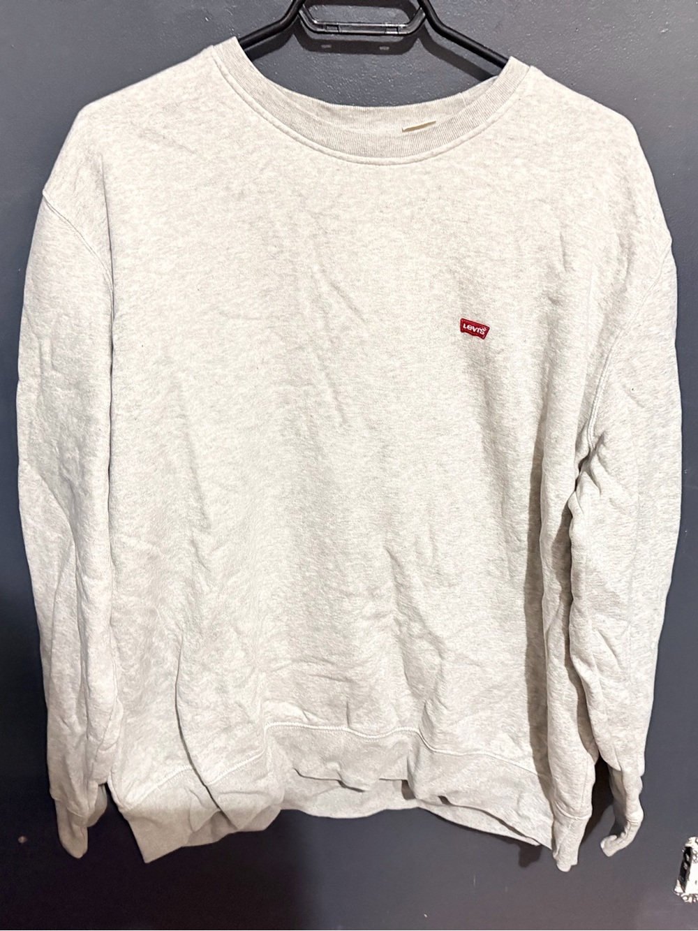 Levi’s Grey Crewneck standard fit embroidered logo